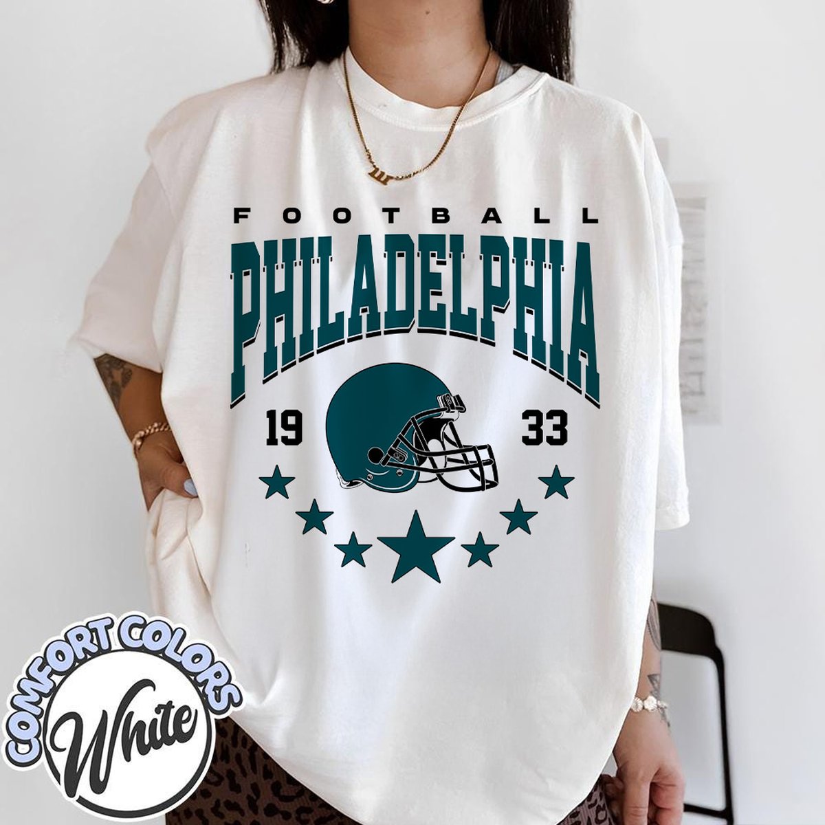 Unisex Philadelphia football vintage t-shirt for men and women