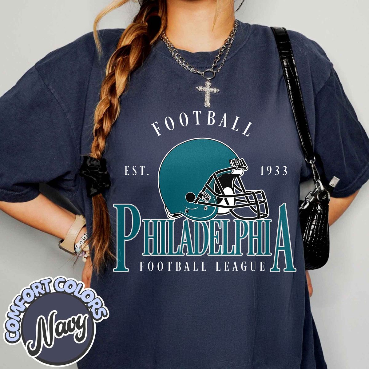 Unisex Philadelphia football vintage t-shirt for men and women