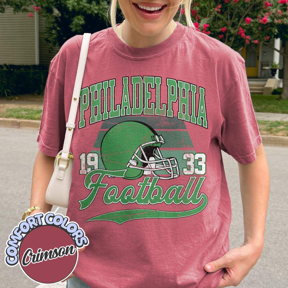Unisex Philadelphia football vintage t-shirt for men and women