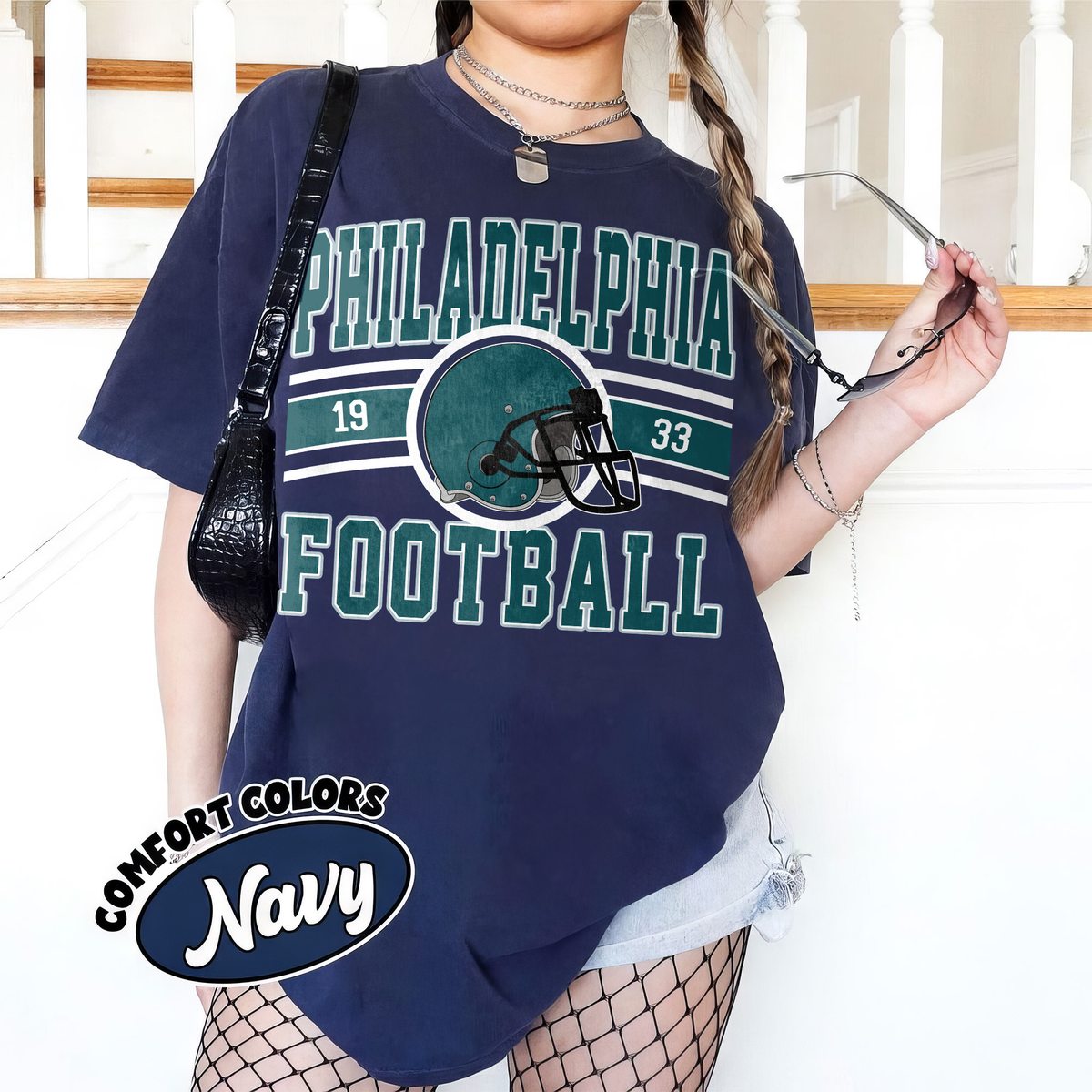 Unisex Philadelphia football vintage t-shirt for men and women