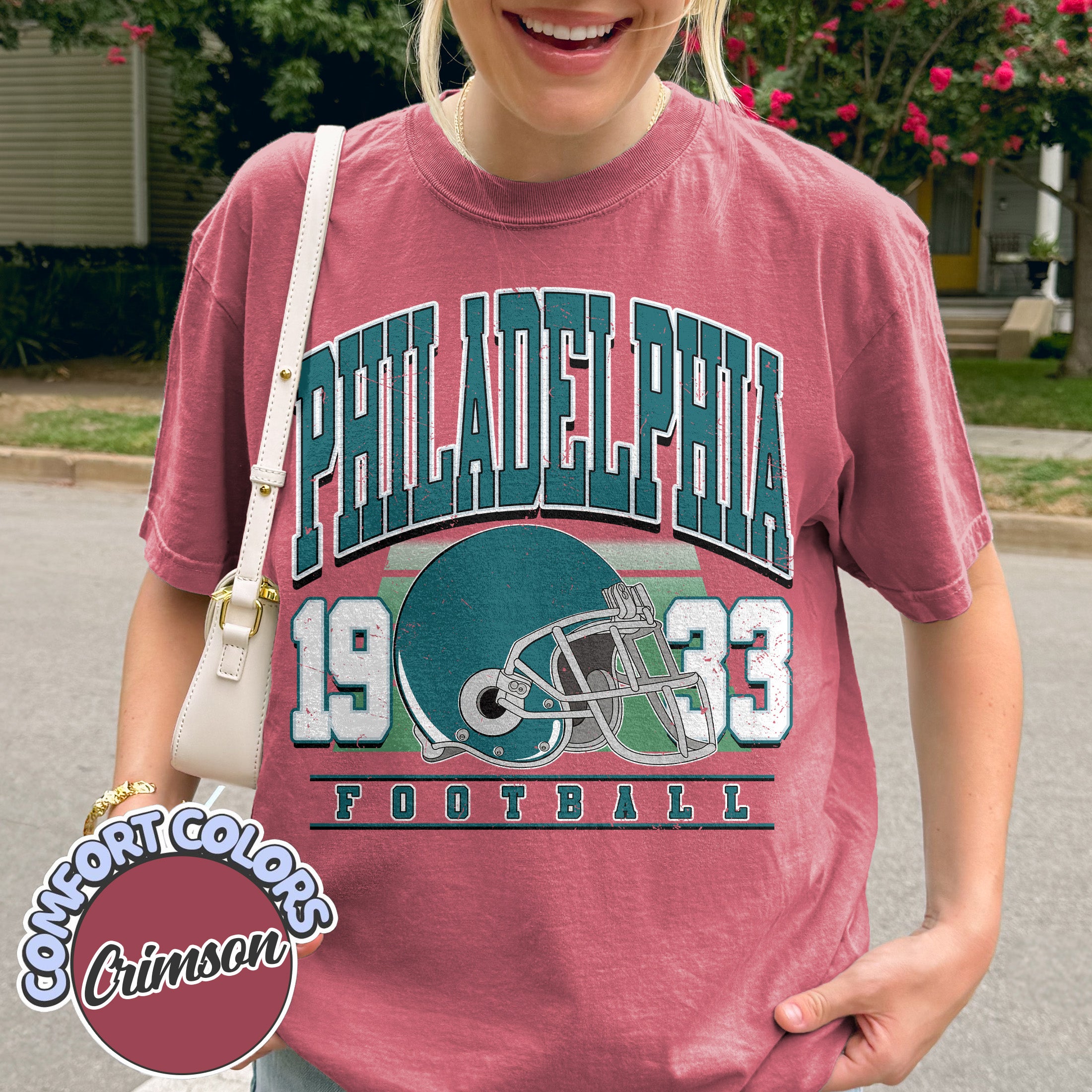 Unisex Philadelphia football vintage t-shirt for men and women