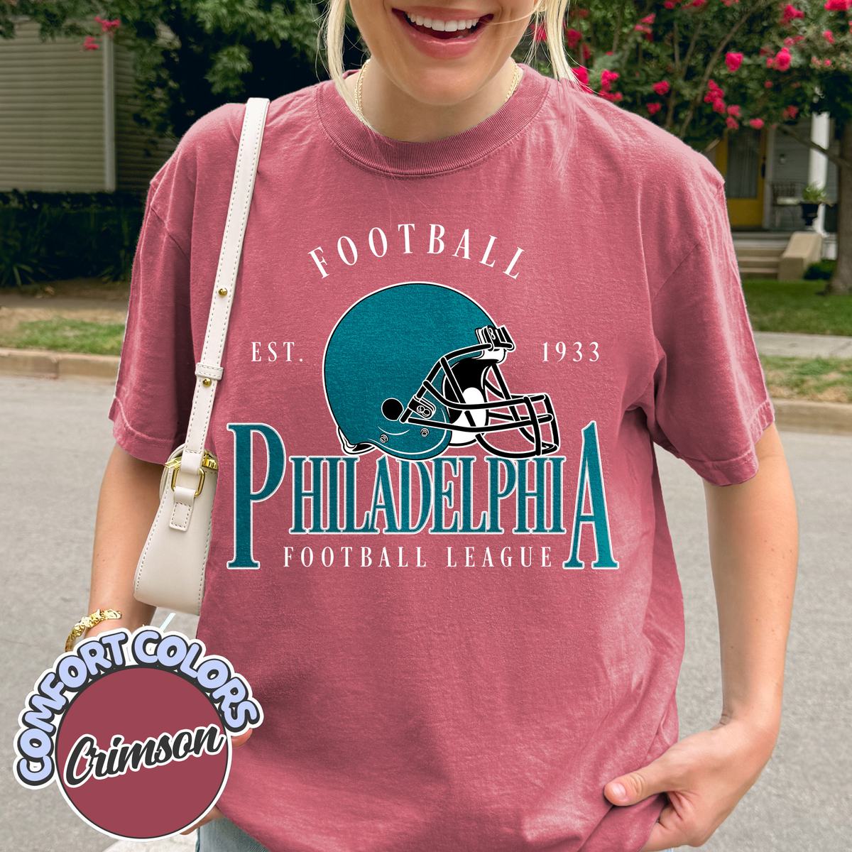 Unisex Philadelphia football vintage t-shirt for men and women