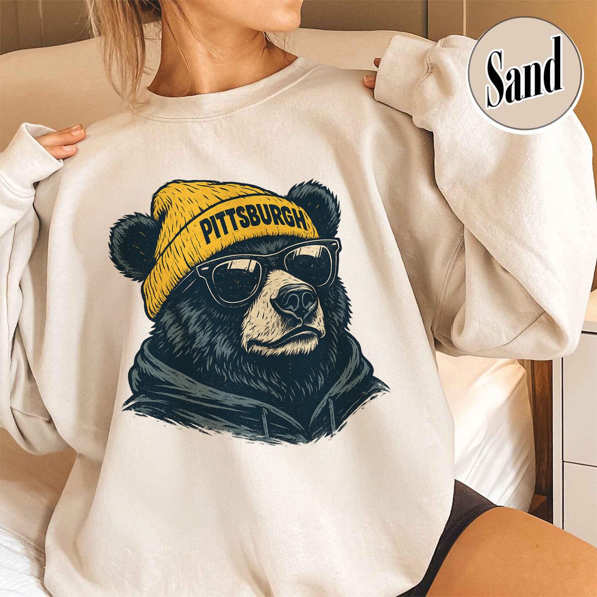 Unisex Pittsburgh football vintage crewneck sweatshirt for men and women
