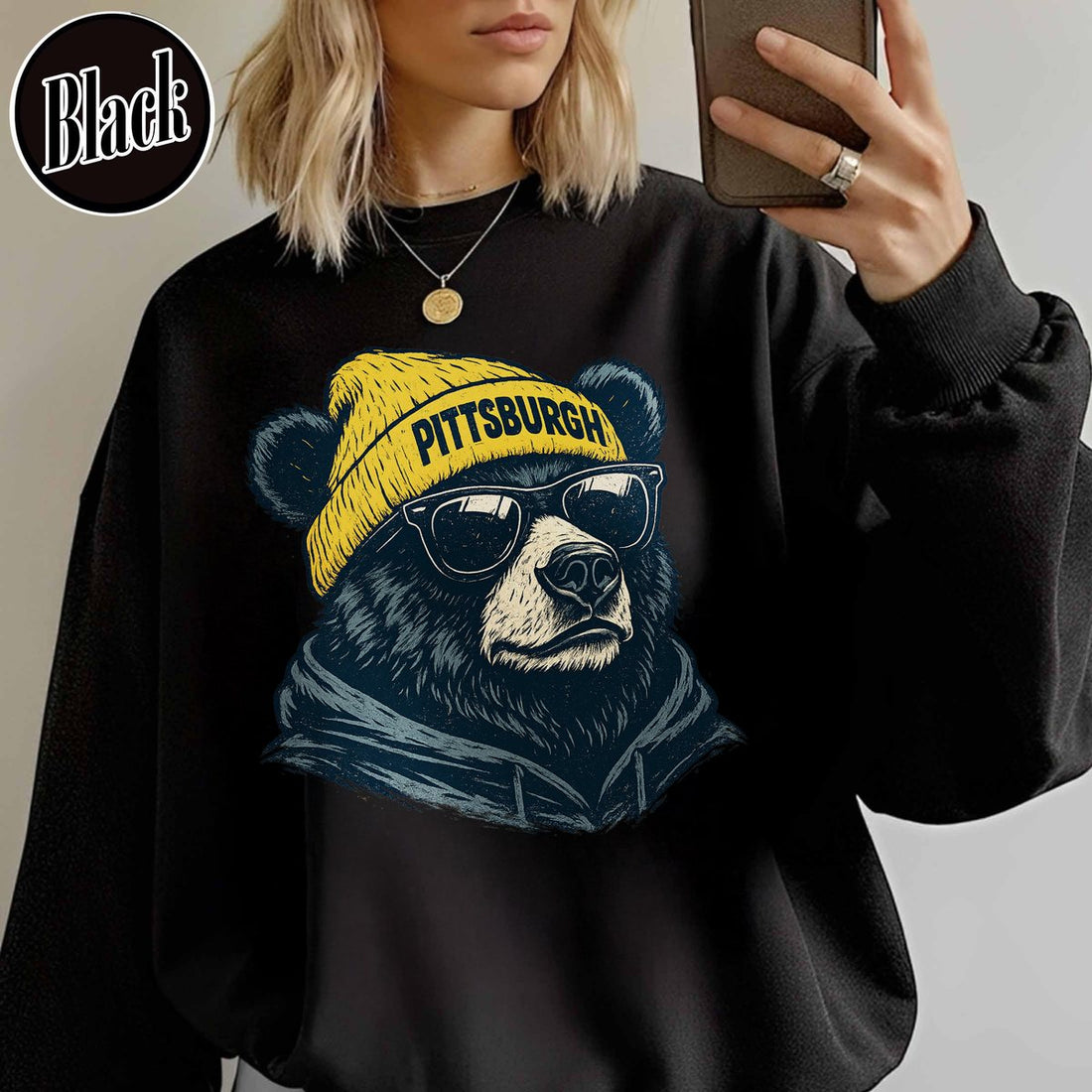 Unisex Pittsburgh football vintage crewneck sweatshirt for men and women