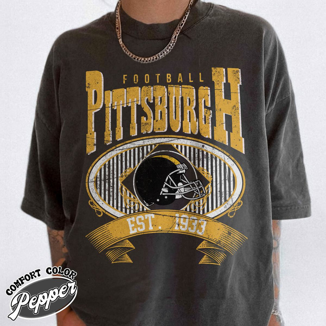 Unisex Pittsburgh football vintage t-shirt for men and women