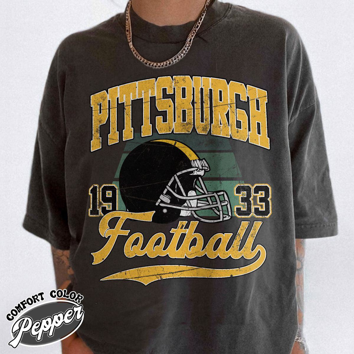 Unisex Pittsburgh football vintage t-shirt for men and women