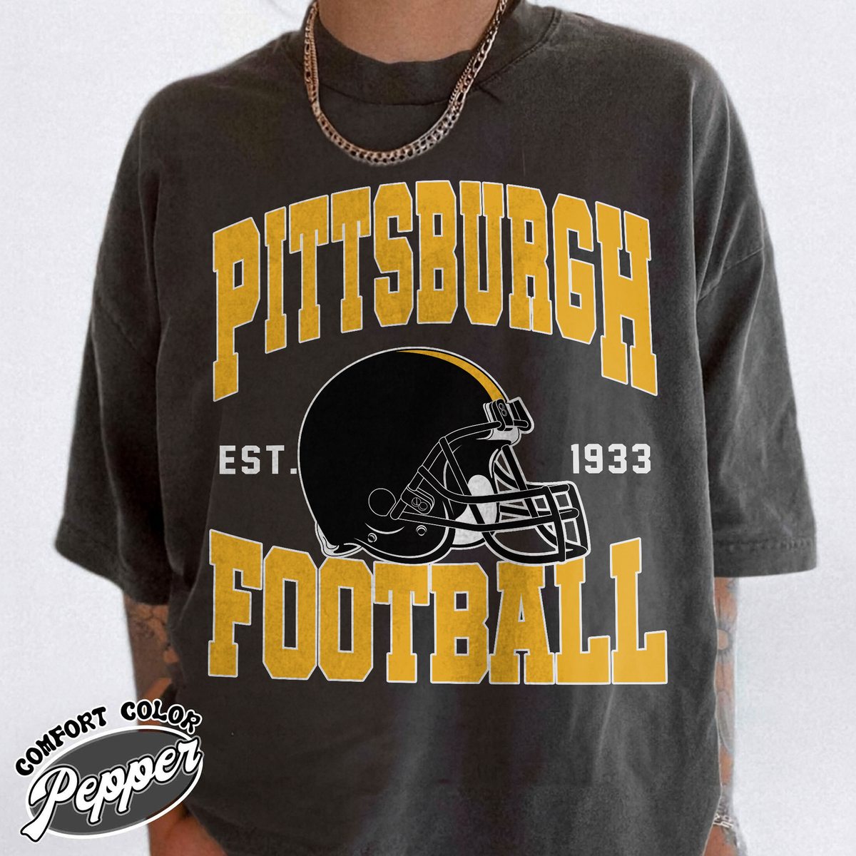 Unisex Pittsburgh football vintage t-shirt for men and women