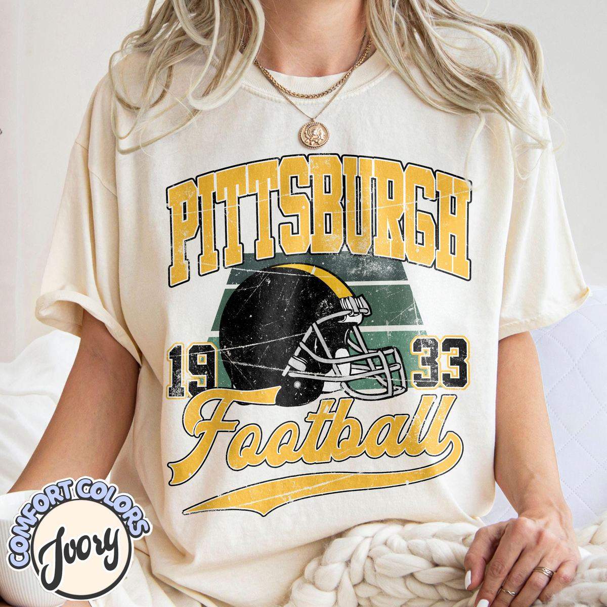 Unisex Pittsburgh football vintage t-shirt for men and women