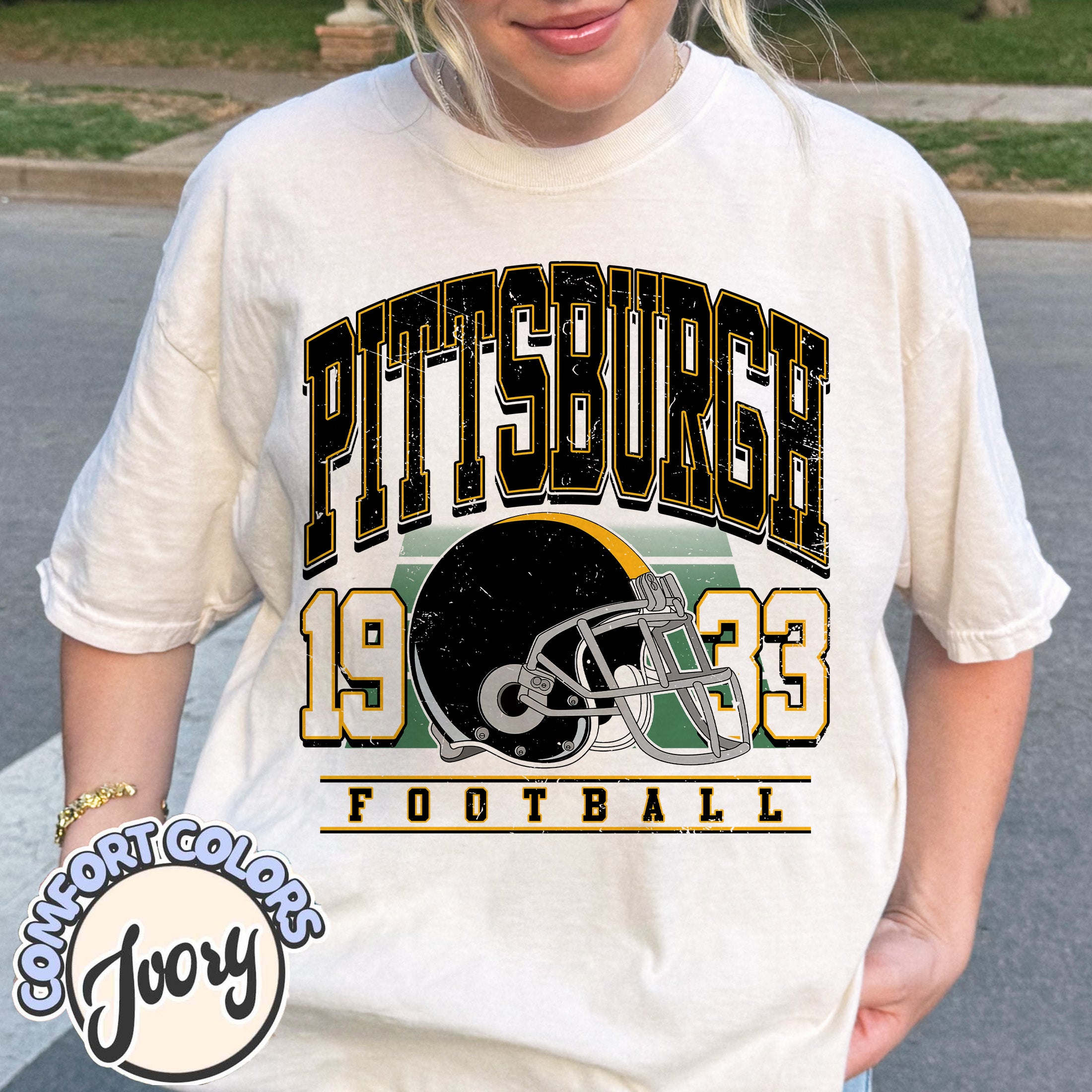 Unisex Pittsburgh football vintage t-shirt for men and women