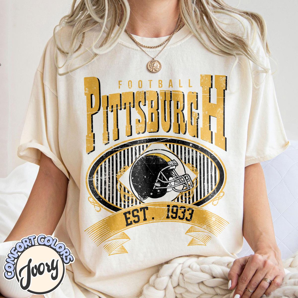 Unisex Pittsburgh football vintage t-shirt for men and women