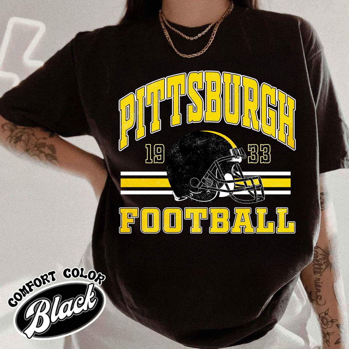 Unisex Pittsburgh football vintage t-shirt for men and women