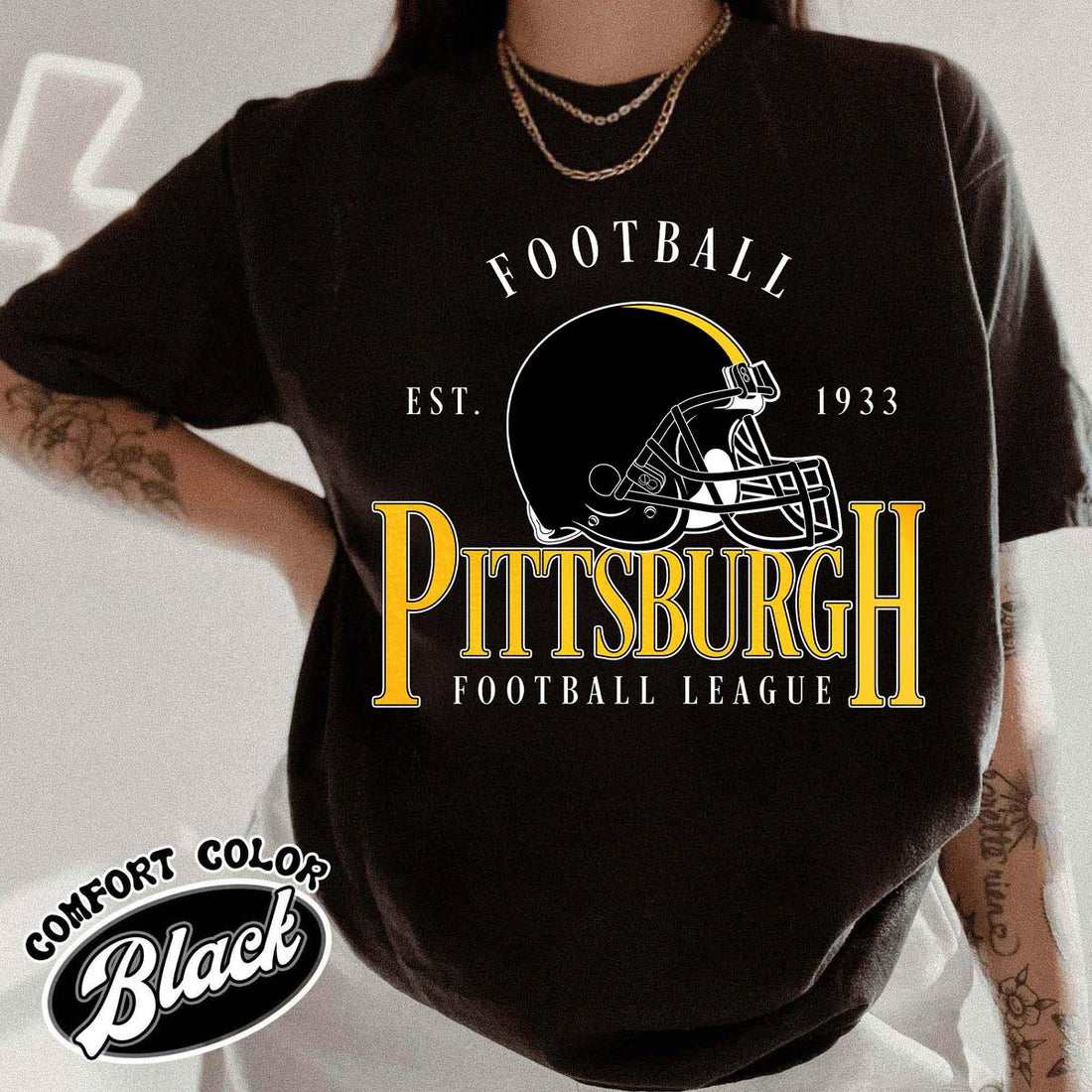 Unisex Pittsburgh football vintage t-shirt for men and women