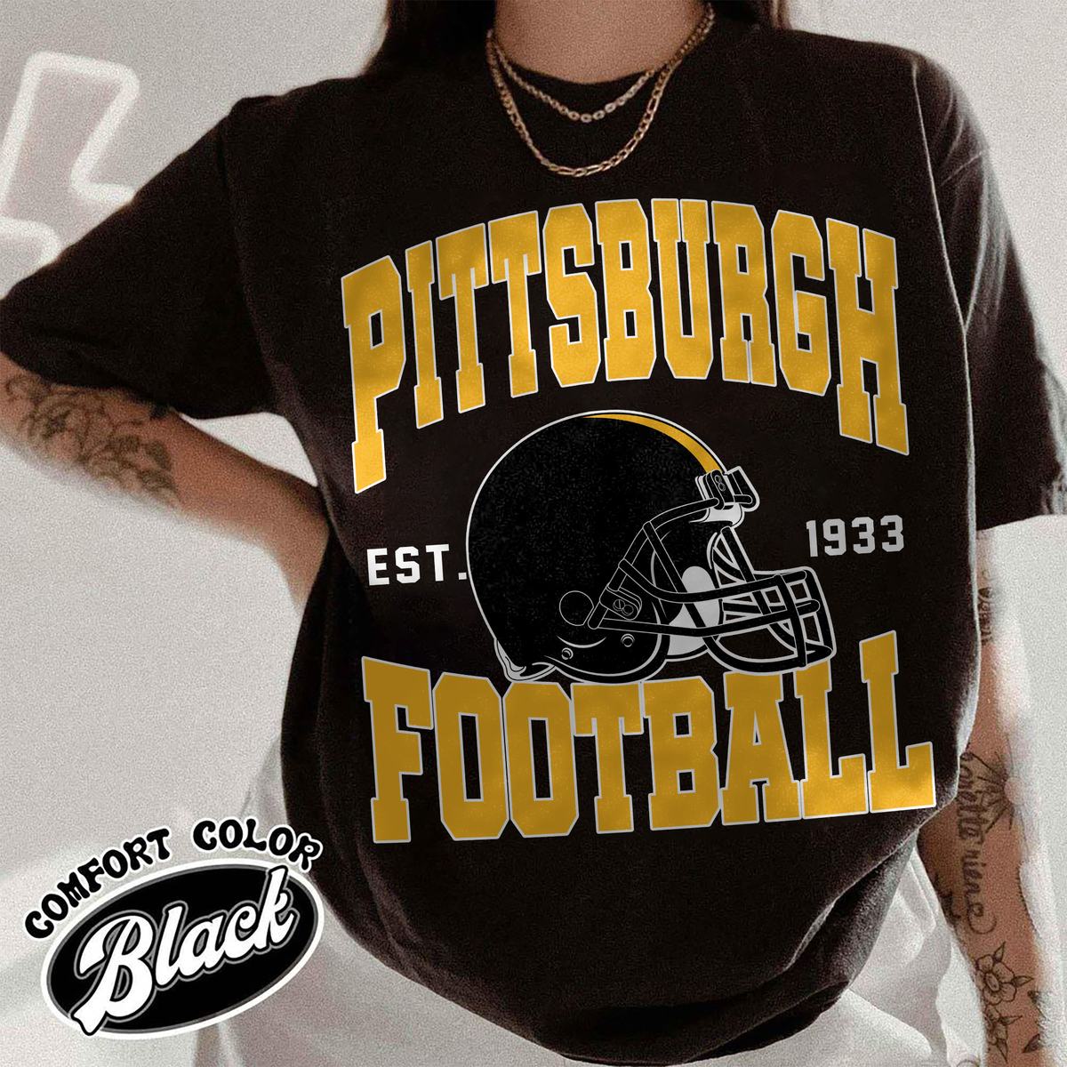 Unisex Pittsburgh football vintage t-shirt for men and women