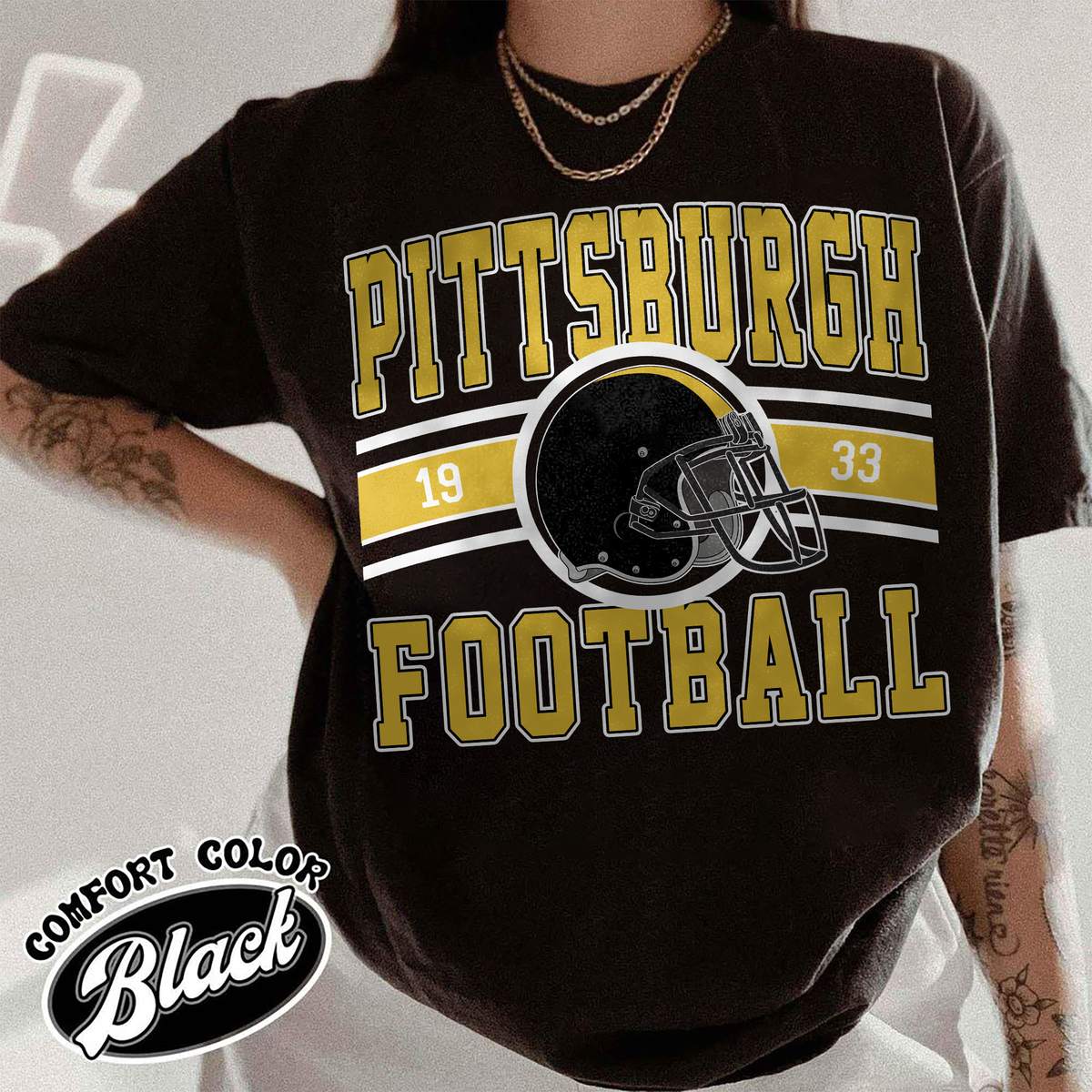Unisex Pittsburgh football vintage t-shirt for men and women