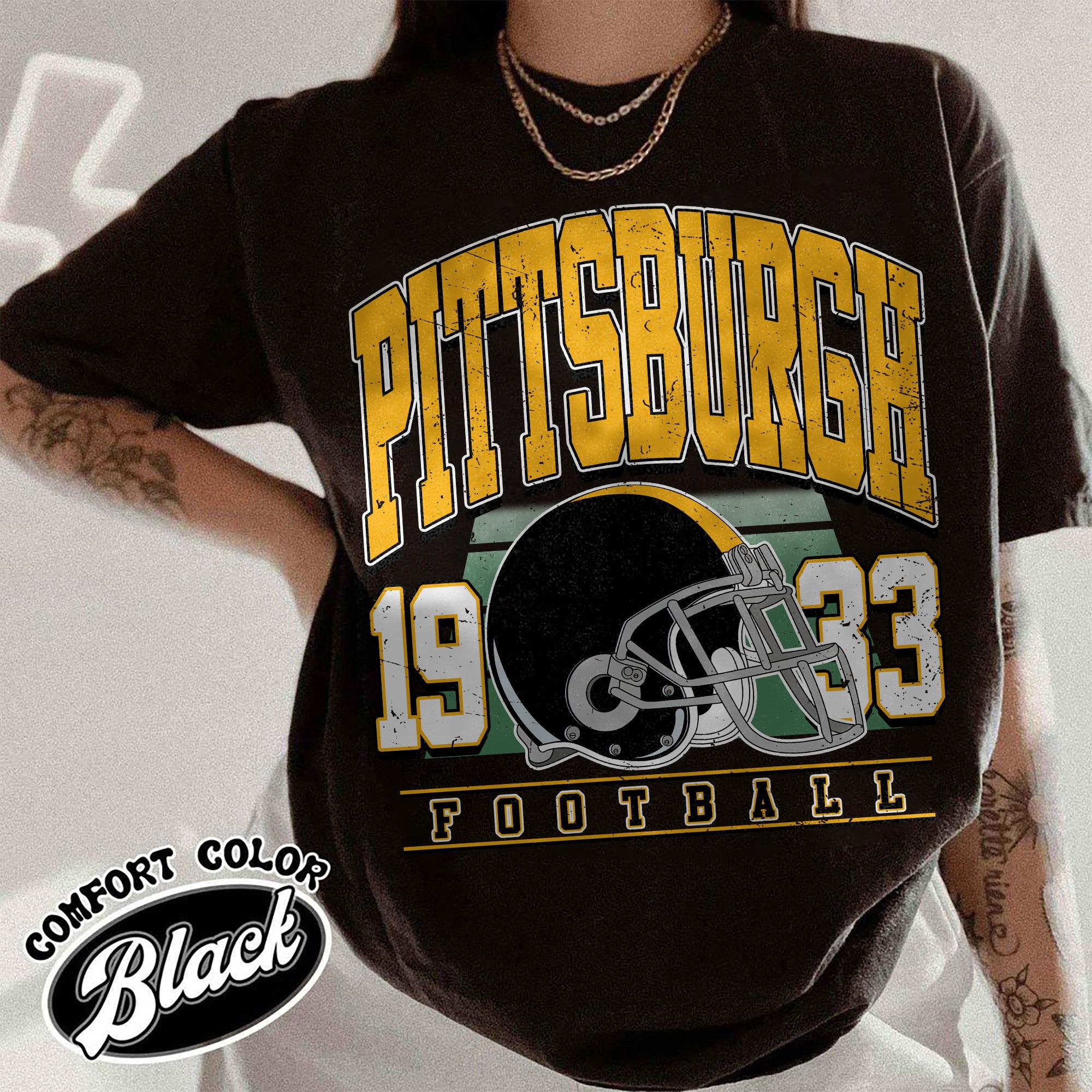 Unisex Pittsburgh football vintage t-shirt for men and women