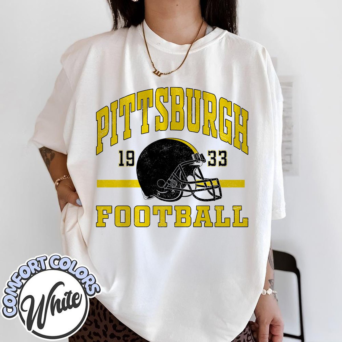Unisex Pittsburgh football vintage t-shirt for men and women
