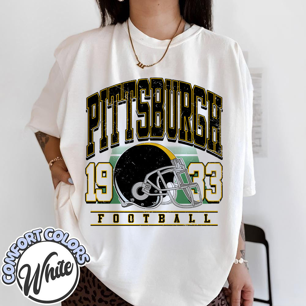 Unisex Pittsburgh football vintage t-shirt for men and women