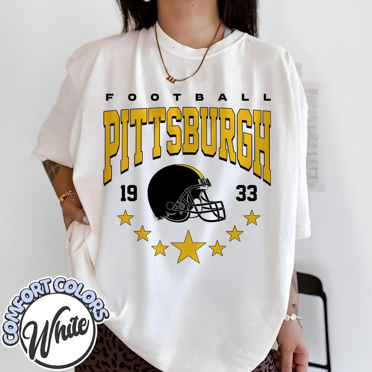 Unisex Pittsburgh football vintage t-shirt for men and women