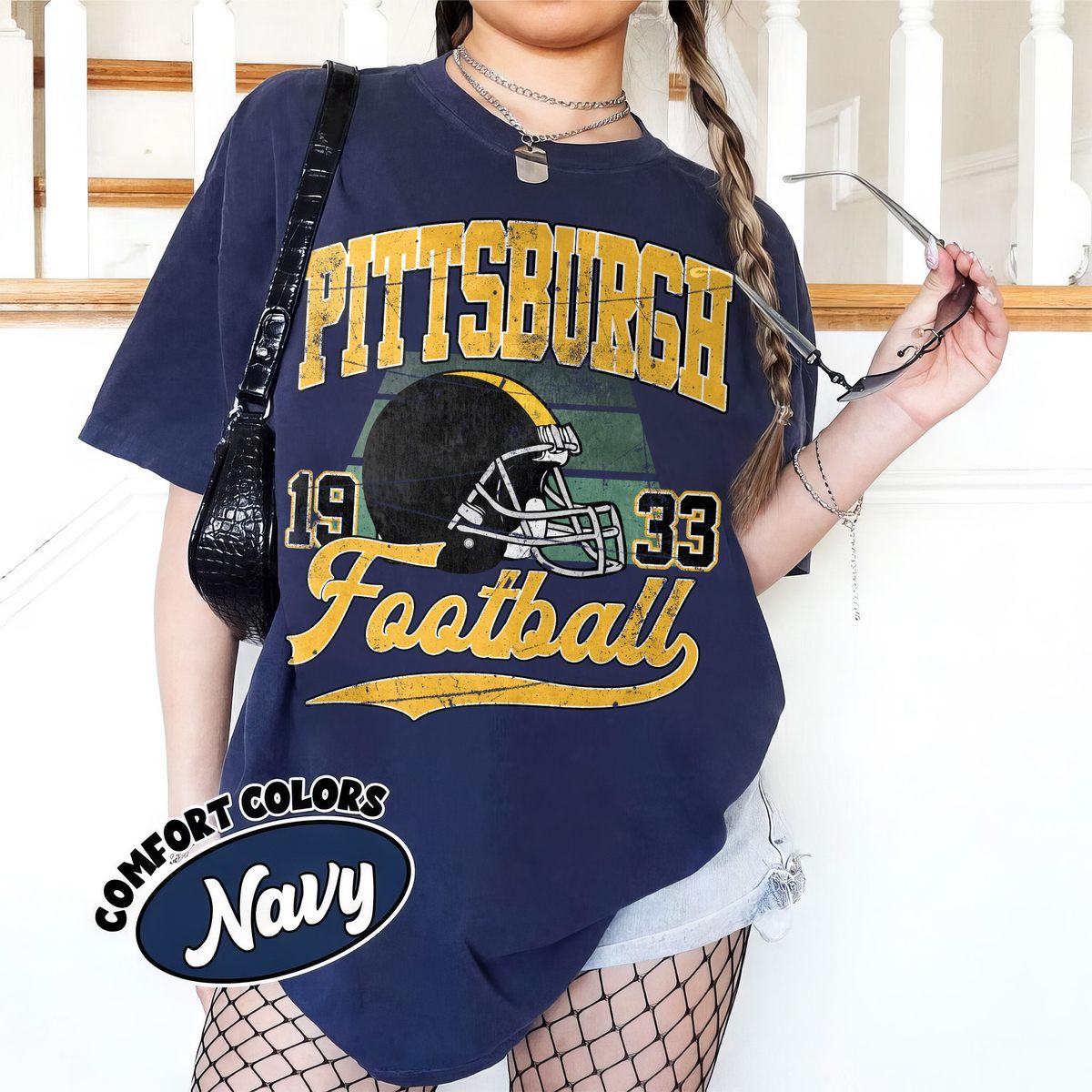Unisex Pittsburgh football vintage t-shirt for men and women