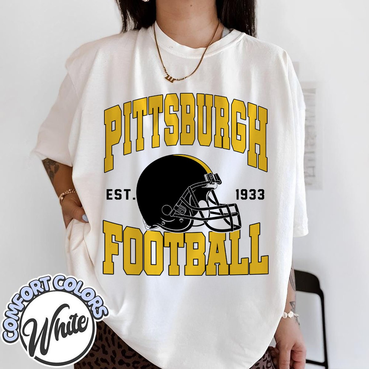 Unisex Pittsburgh football vintage t-shirt for men and women