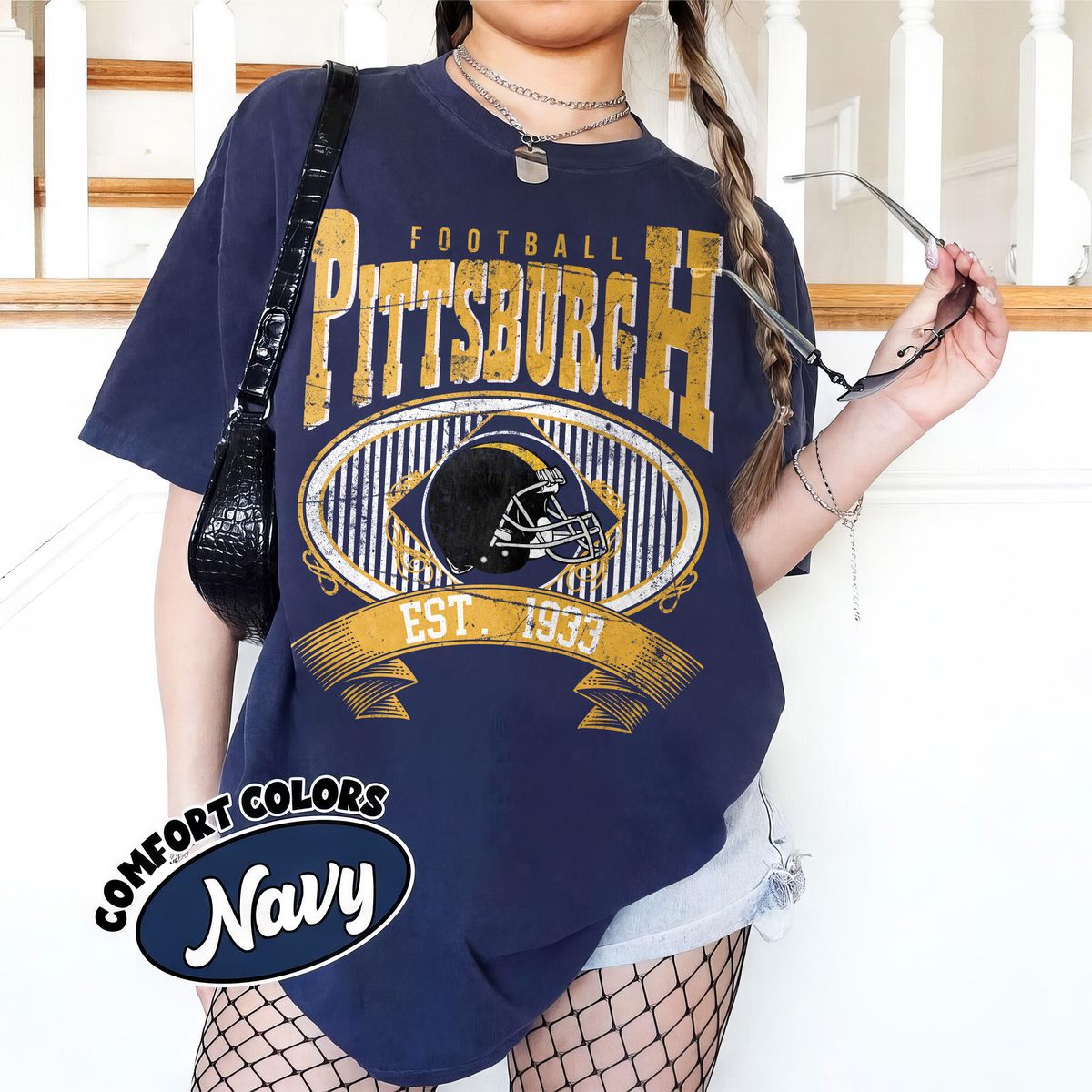 Unisex Pittsburgh football vintage t-shirt for men and women
