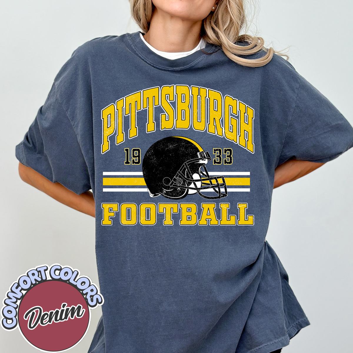 Unisex Pittsburgh football vintage t-shirt for men and women
