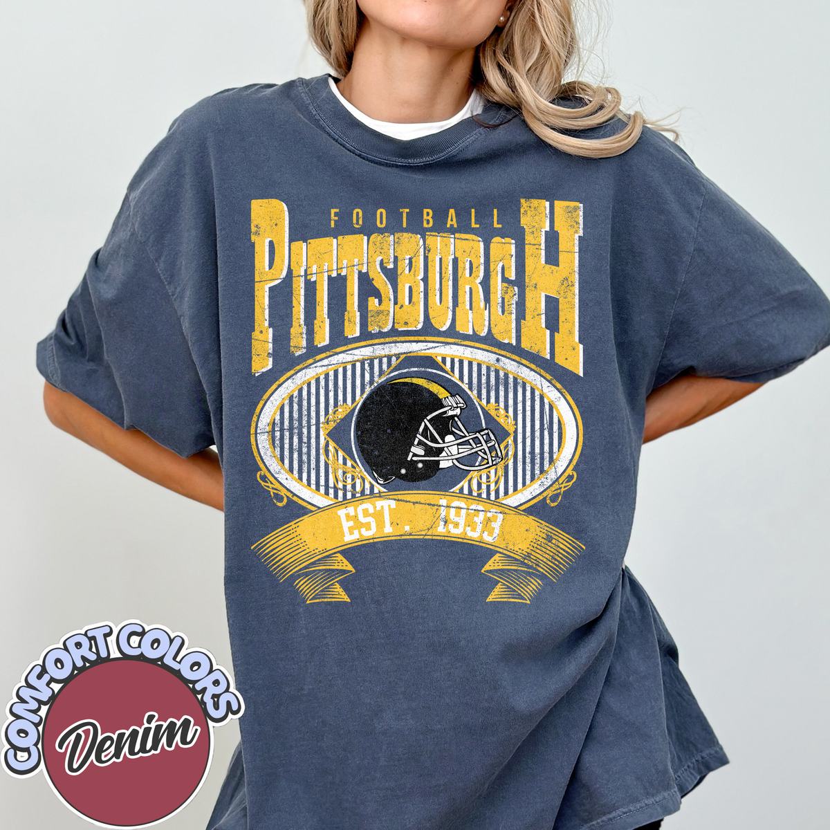 Unisex Pittsburgh football vintage t-shirt for men and women