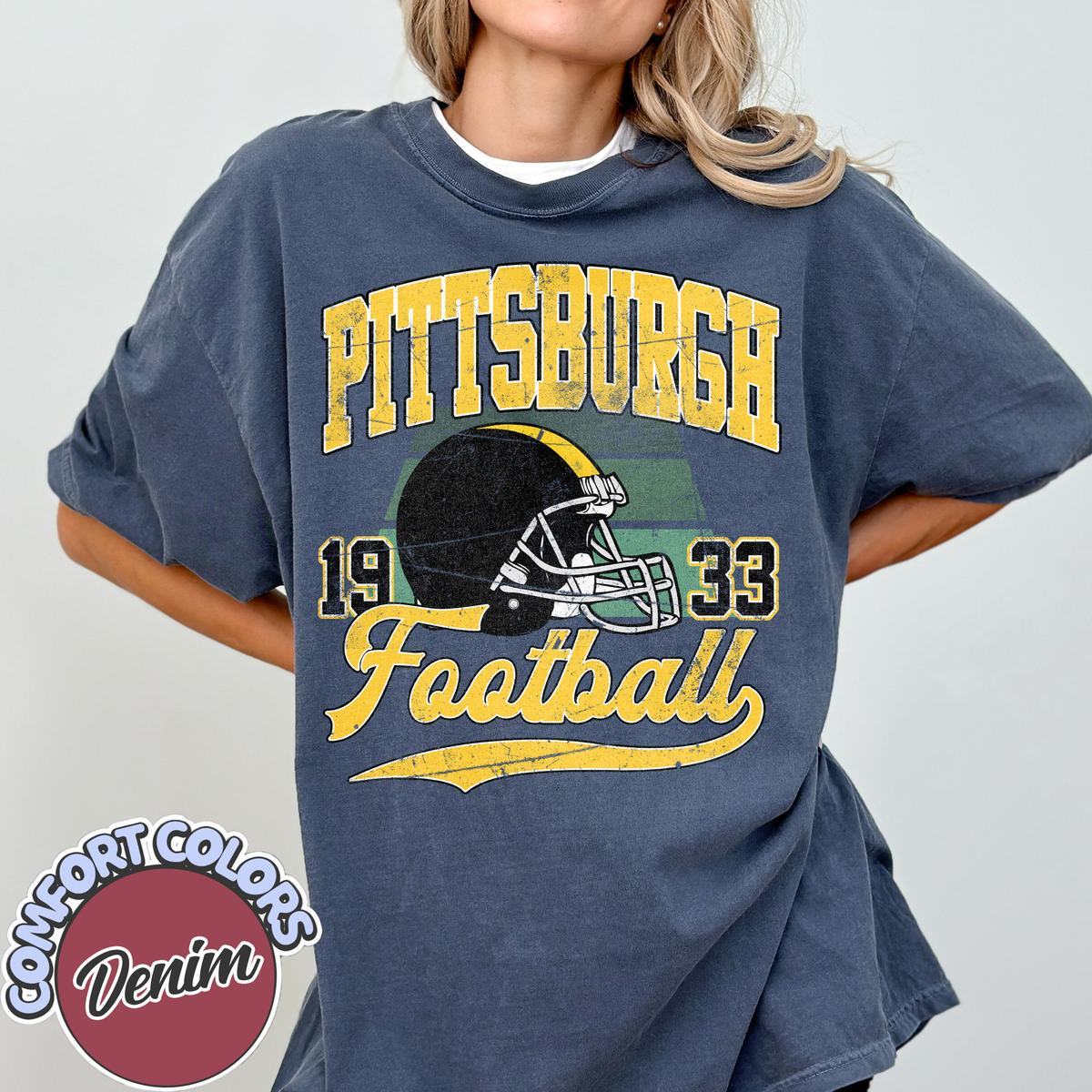 Unisex Pittsburgh football vintage t-shirt for men and women