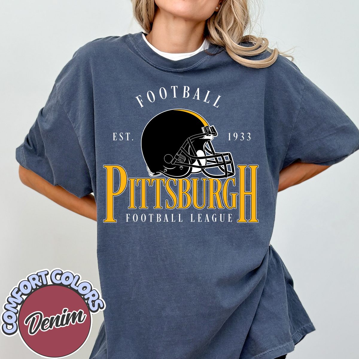 Unisex Pittsburgh football vintage t-shirt for men and women
