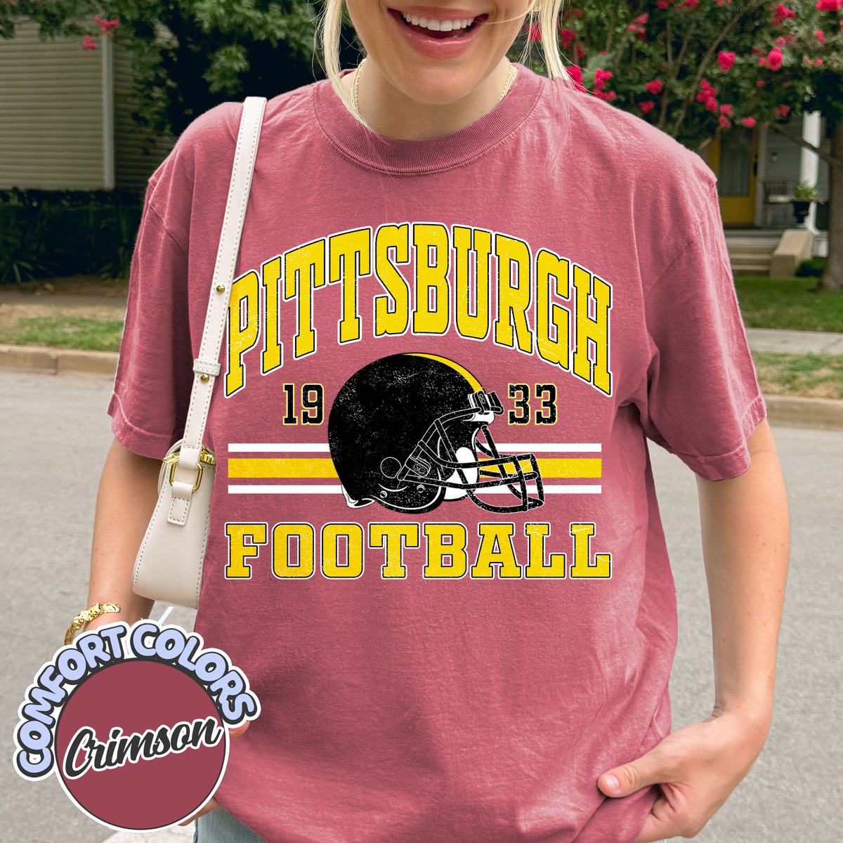 Unisex Pittsburgh football vintage t-shirt for men and women