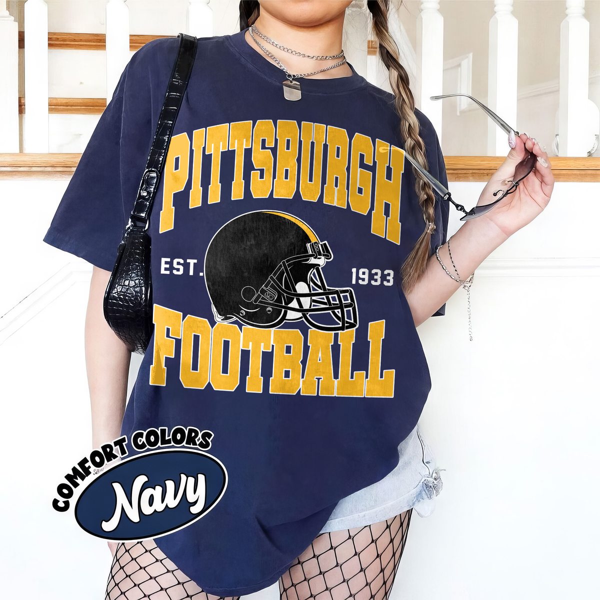 Unisex Pittsburgh football vintage t-shirt for men and women