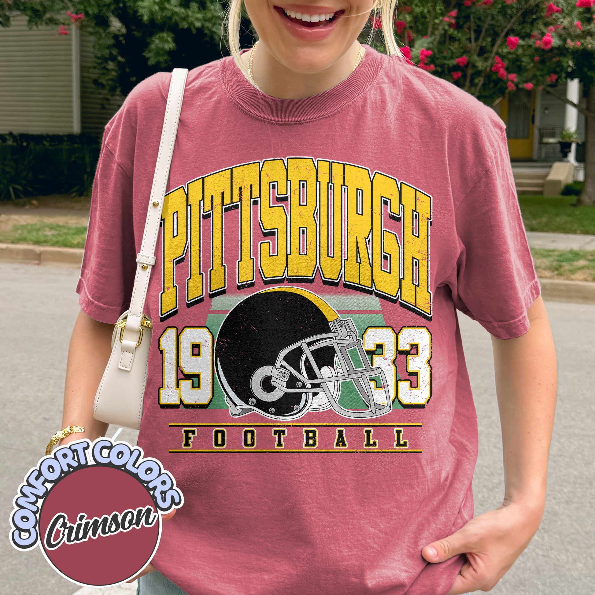 Unisex Pittsburgh football vintage t-shirt for men and women
