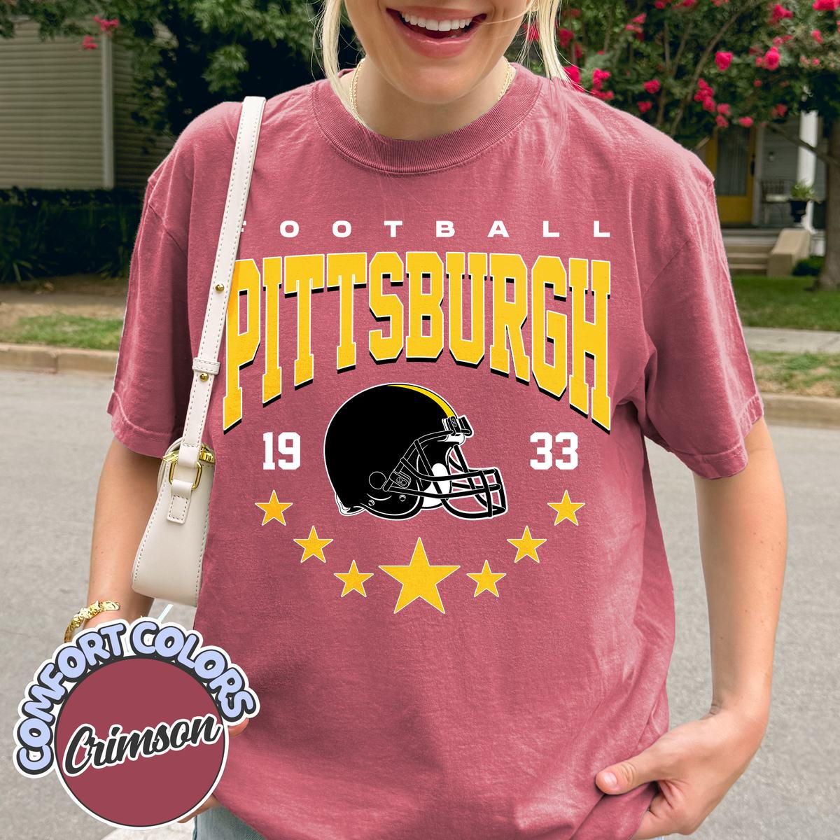 Unisex Pittsburgh football vintage t-shirt for men and women
