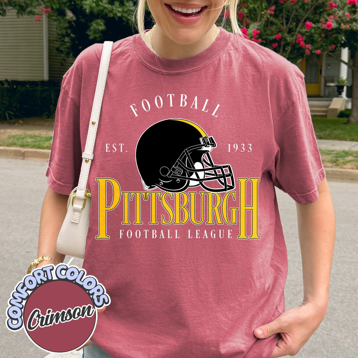 Unisex Pittsburgh football vintage t-shirt for men and women