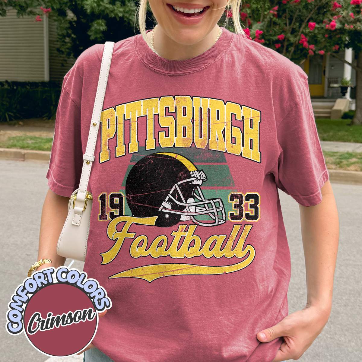 Unisex Pittsburgh football vintage t-shirt for men and women
