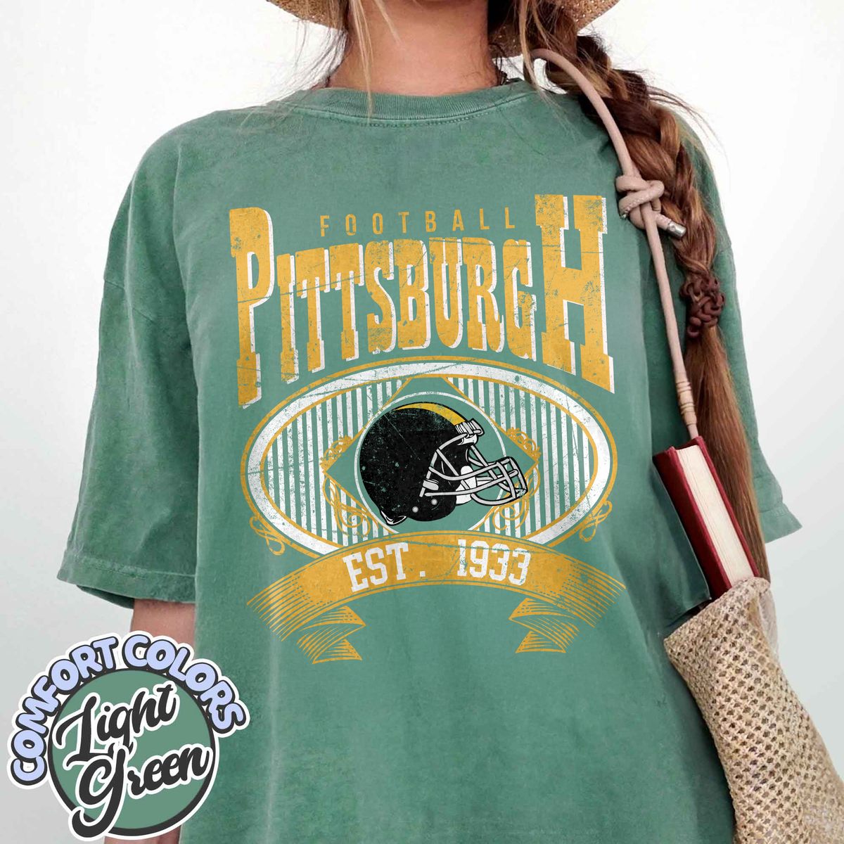 Unisex Pittsburgh football vintage t-shirt for men and women