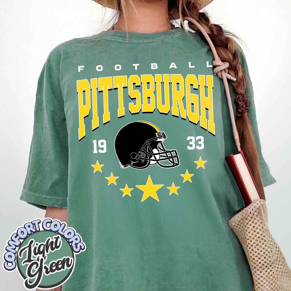 Unisex Pittsburgh football vintage t-shirt for men and women