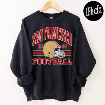 Unisex San Francisco football vintage crewneck sweatshirt for men and women