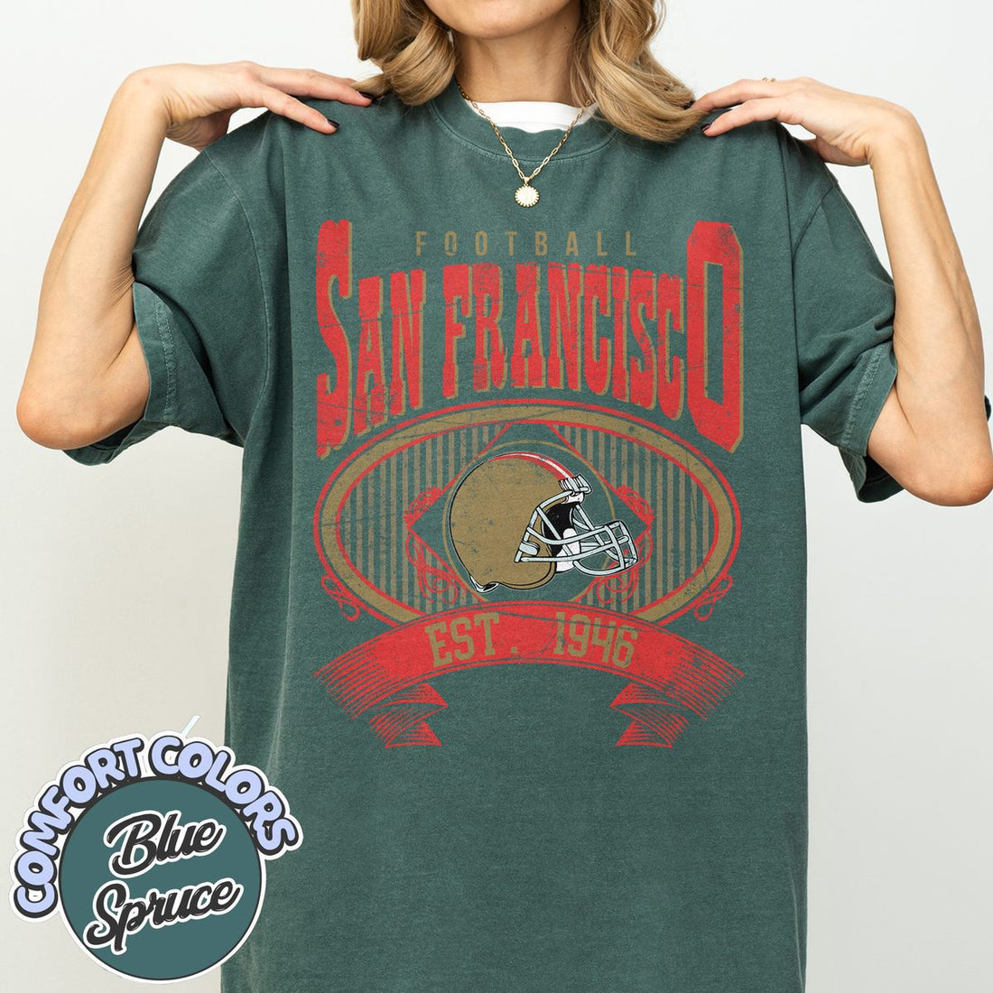 Unisex San Francisco football vintage t-shirt for men and women