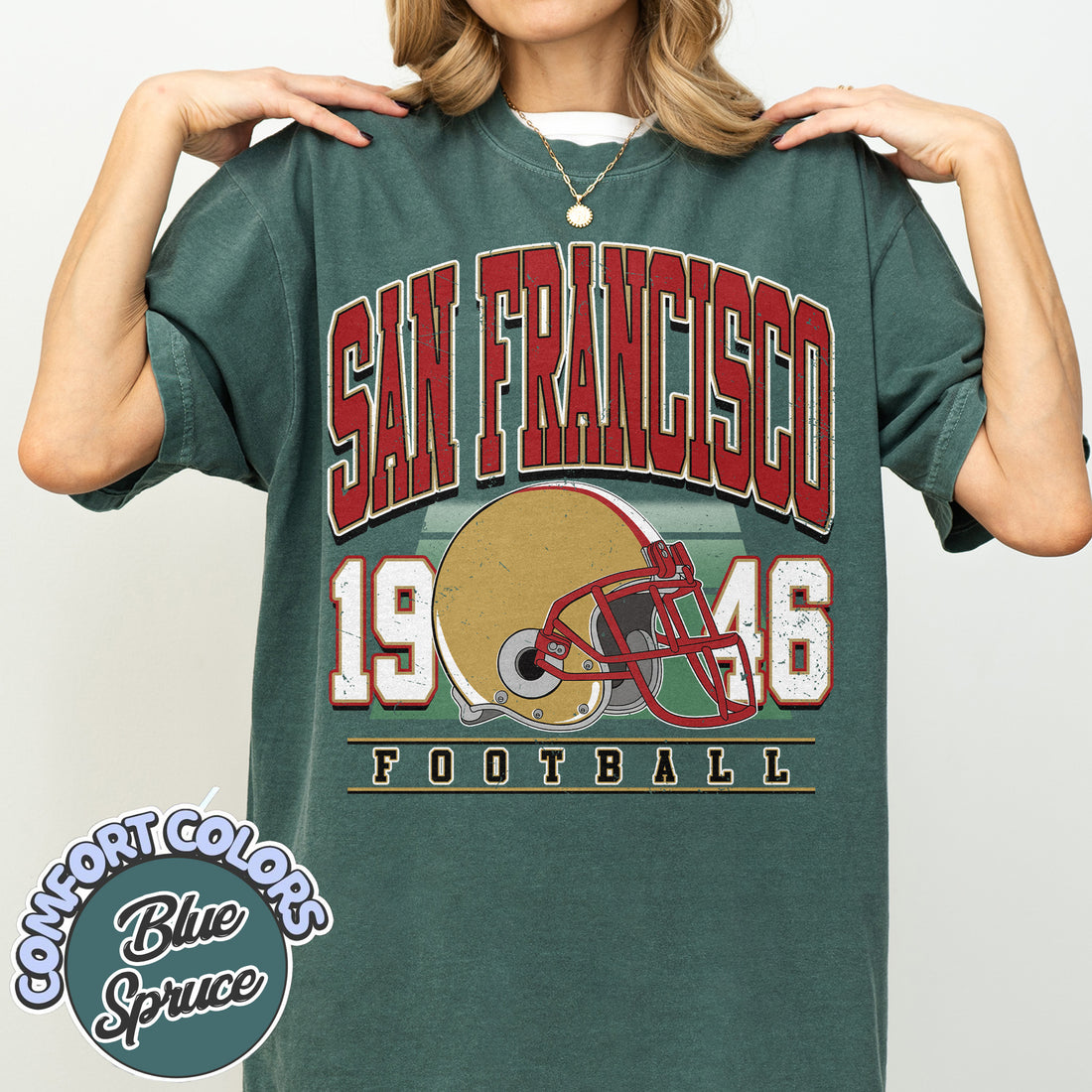Unisex San Francisco football vintage t-shirt for men and women