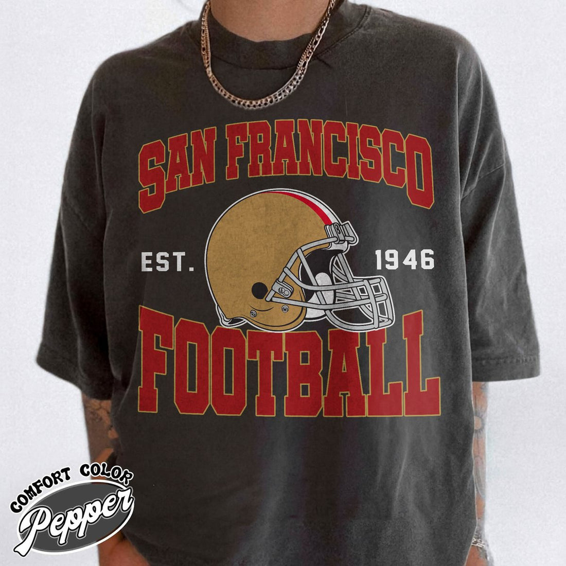 Unisex San Francisco football vintage t-shirt for men and women