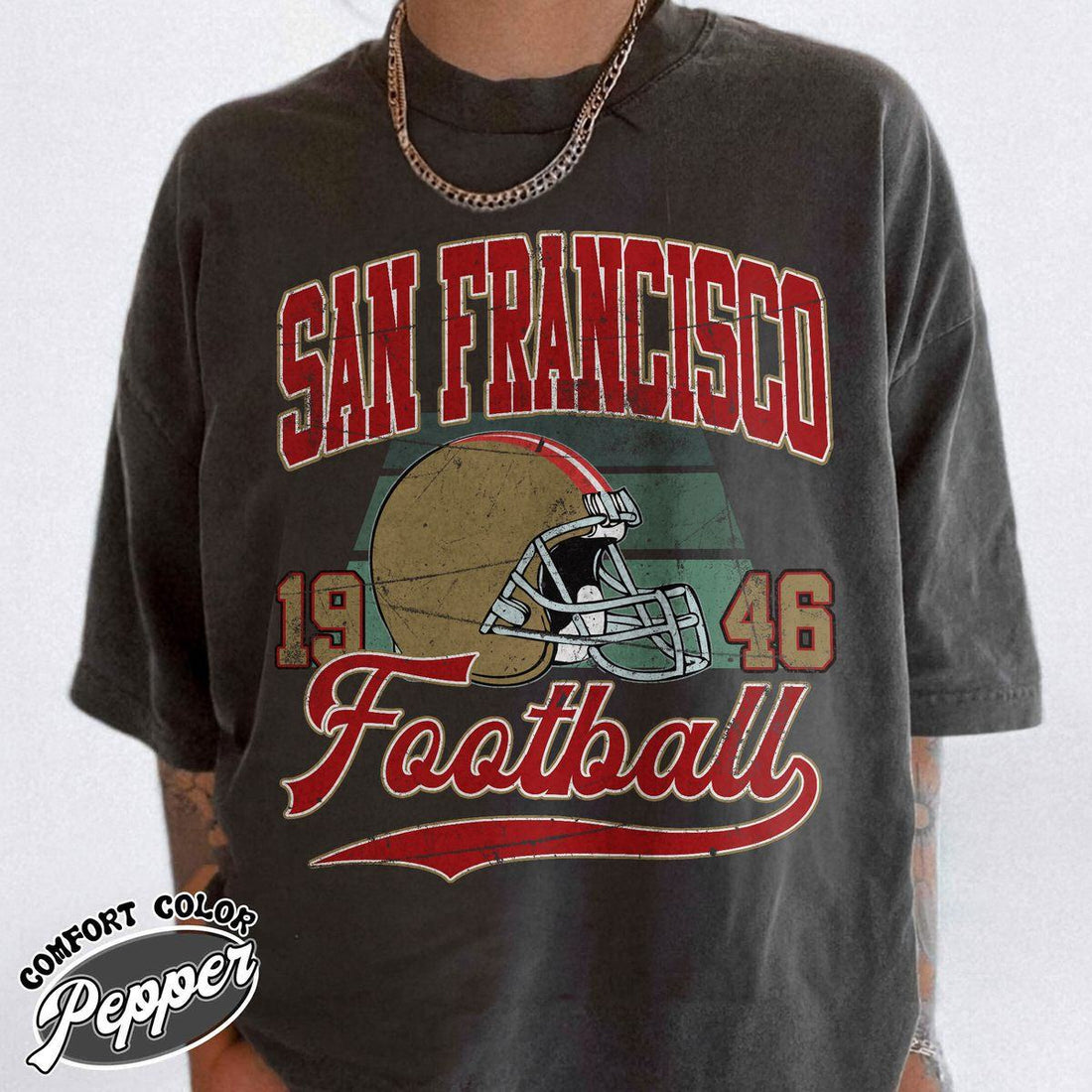 Unisex San Francisco football vintage t-shirt for men and women