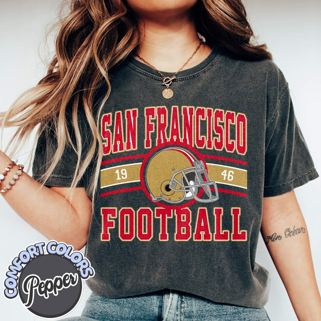 Unisex San Francisco football vintage t-shirt for men and women
