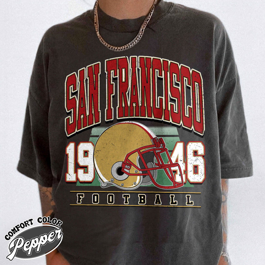 Unisex San Francisco football vintage t-shirt for men and women