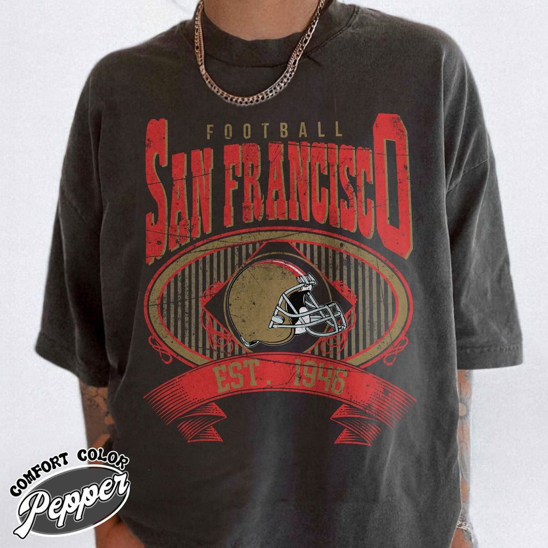 Unisex San Francisco football vintage t-shirt for men and women