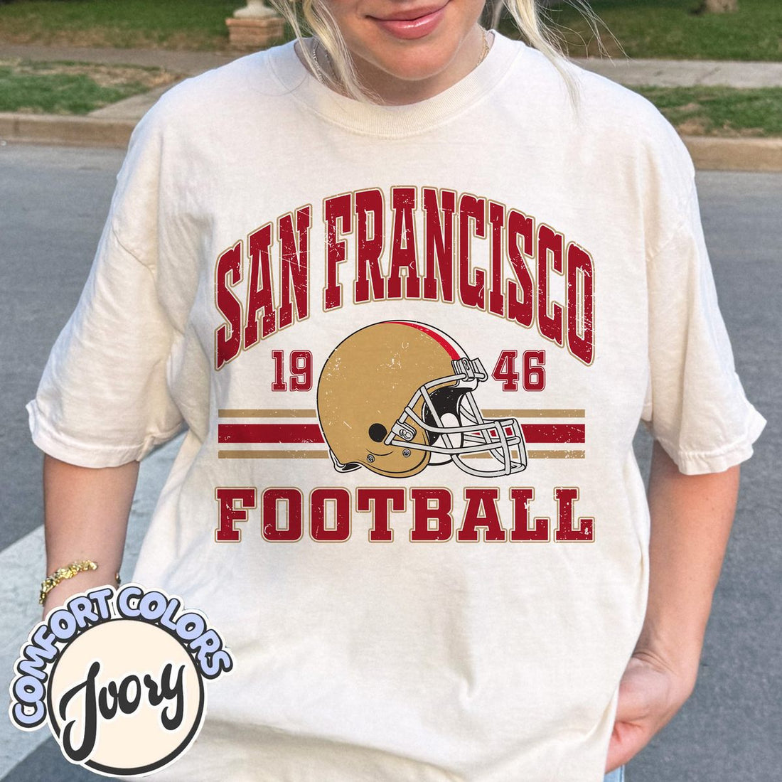 Unisex San Francisco football vintage t-shirt for men and women