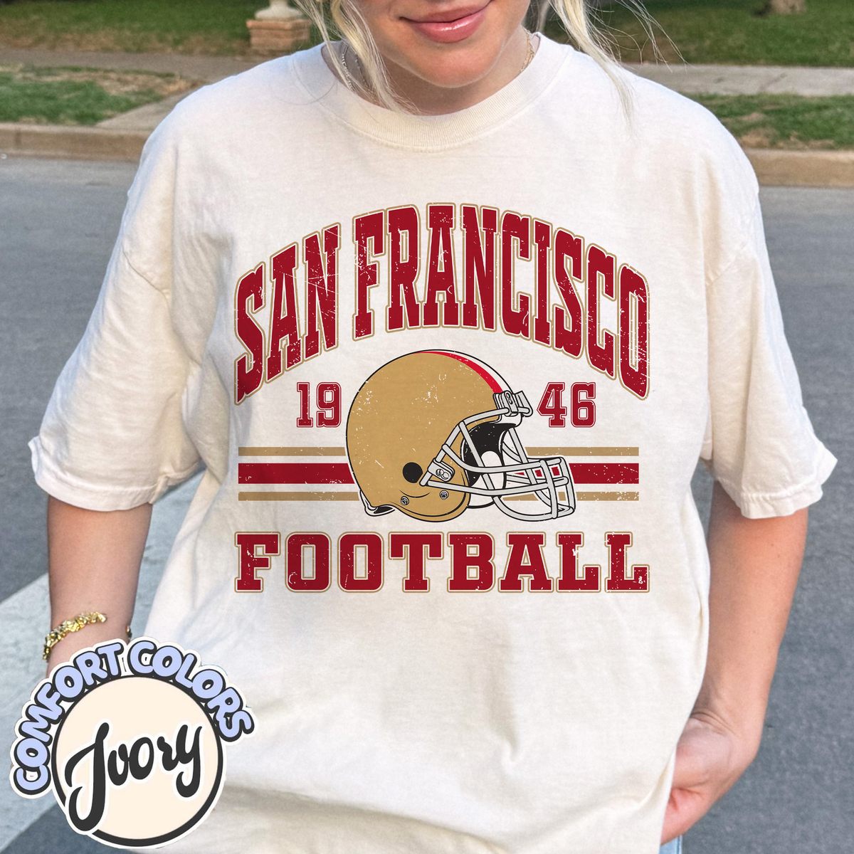 Unisex San Francisco football vintage t-shirt for men and women