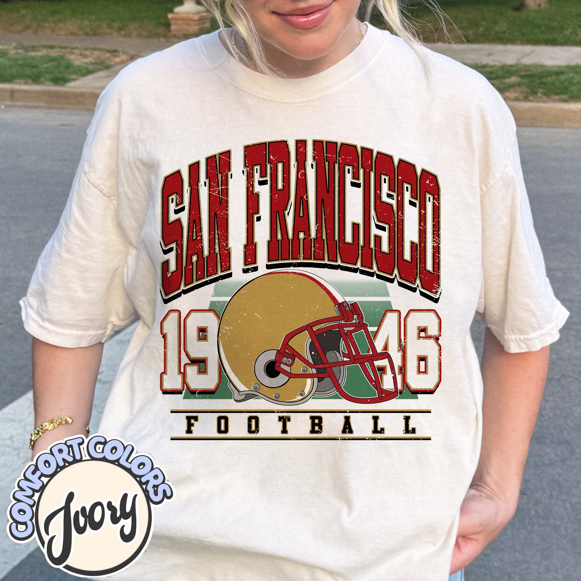 Unisex San Francisco football vintage t-shirt for men and women