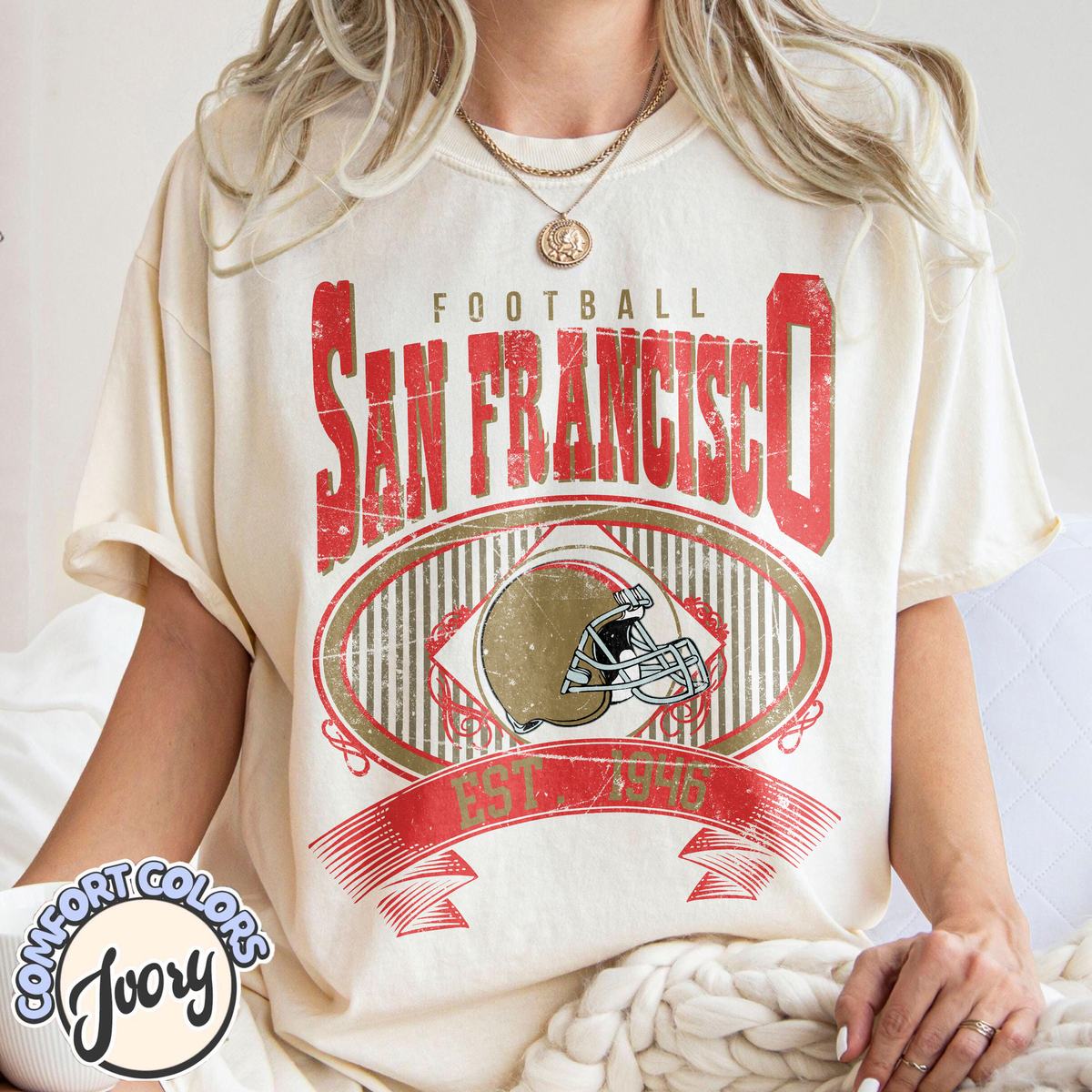 Unisex San Francisco football vintage t-shirt for men and women