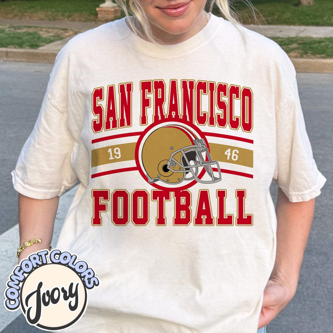 Unisex San Francisco football vintage t-shirt for men and women